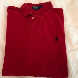 Mens Red Polo